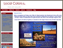 Tablet Screenshot of localcolorsart.com